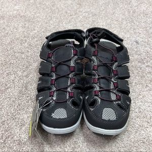 Eddie Bauer Black and Pink Sandals